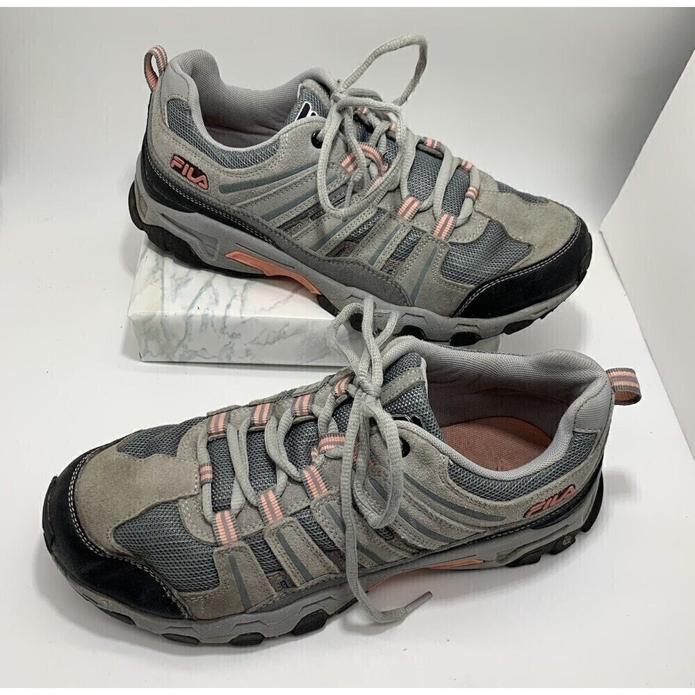 FILA™ Day Hiker Women's Trail Running Shoes Size 9.5 W Gray Desert Flower